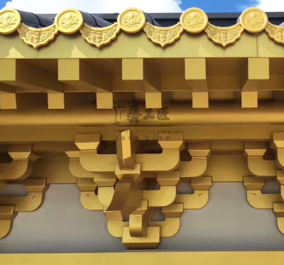 西安拓建金属斗拱｜低碳绿色铝艺古建，以可持续工艺传承千年斗拱文脉